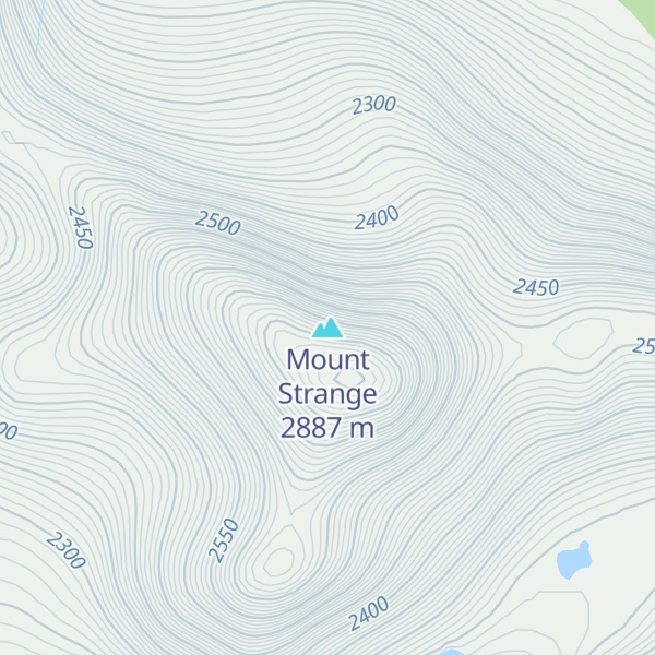 Map of Mount Strange
