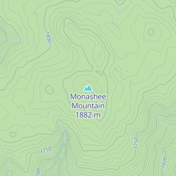 Map of Monashee Mountain