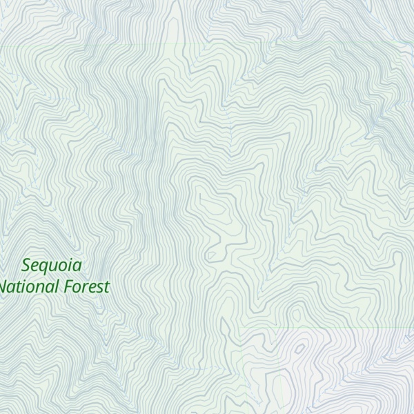 Map of Bodfish Peak
