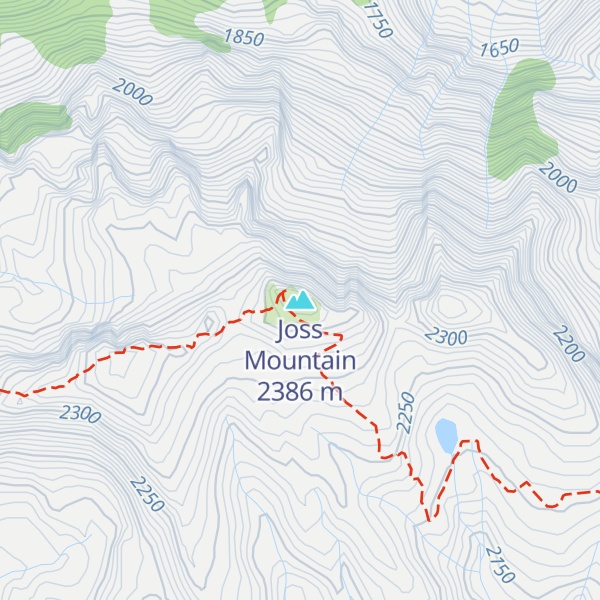 Map of Joss Mountain