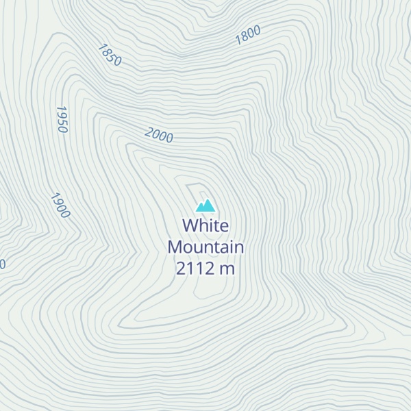 Map of White Mountain