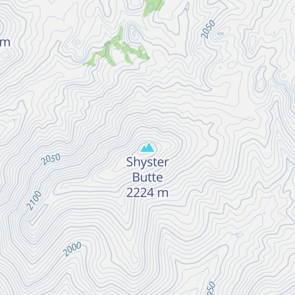 Map of Shyster Butte