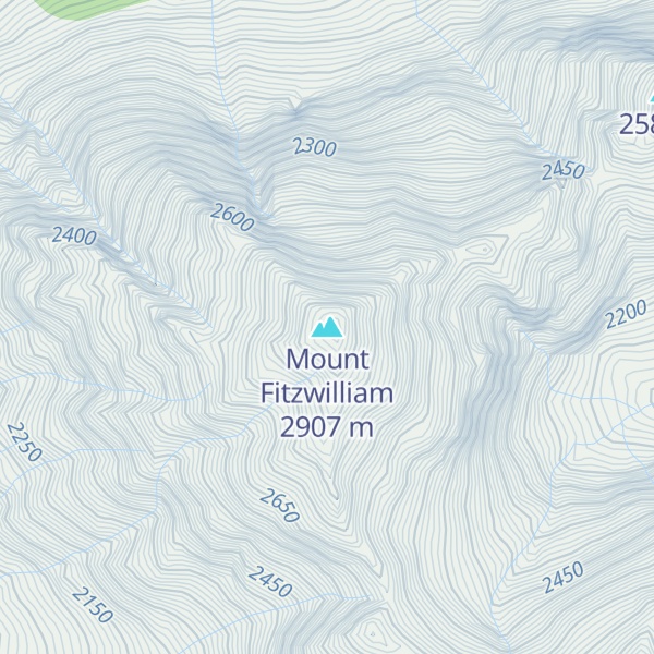 Map of Mount Fitzwilliam