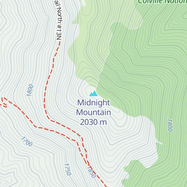 Map of Midnight Mountain