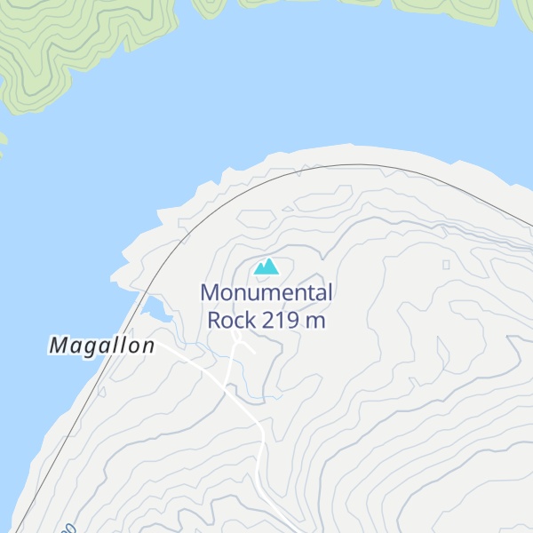 Map of Monumental Rock