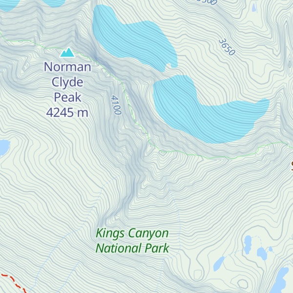 Map of Disappointment Peak