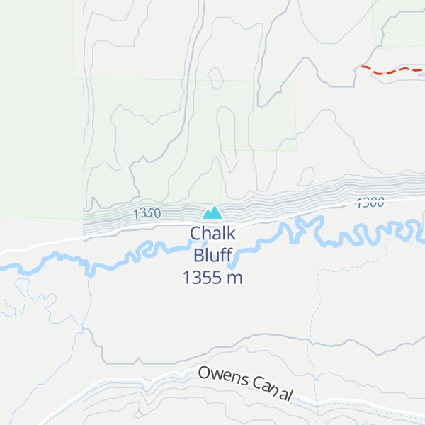 Map of Chalk Bluff