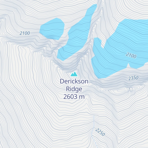 Map of Derickson Ridge