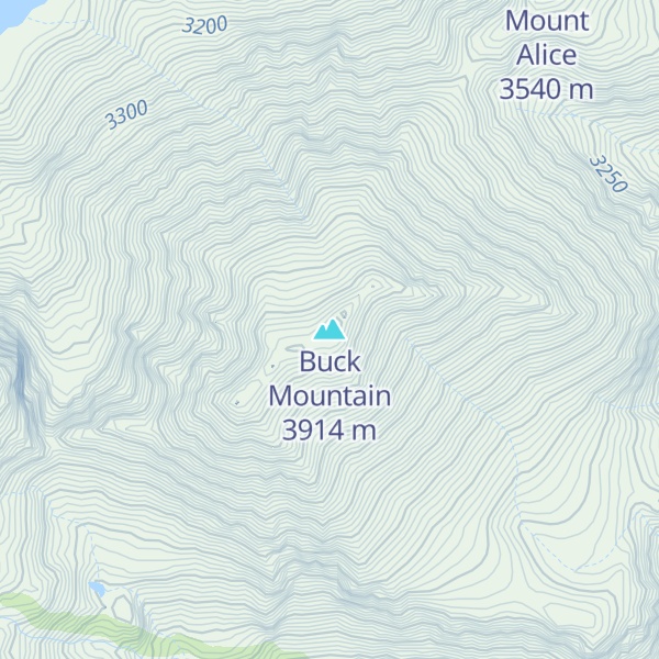 Map of Buck Mountain