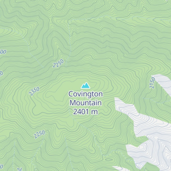 Map of Covington Mountain