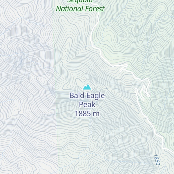 Map of Bald Eagle Peak