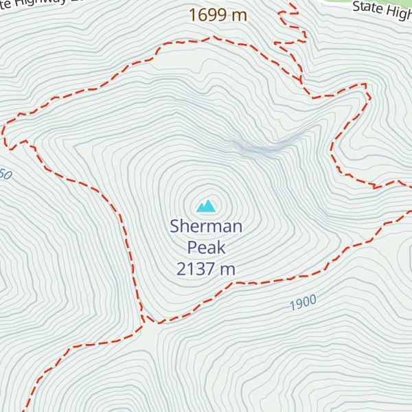 Map of Sherman Peak