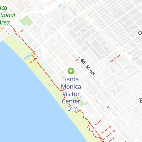 Map of Santa Monica Visitor Center