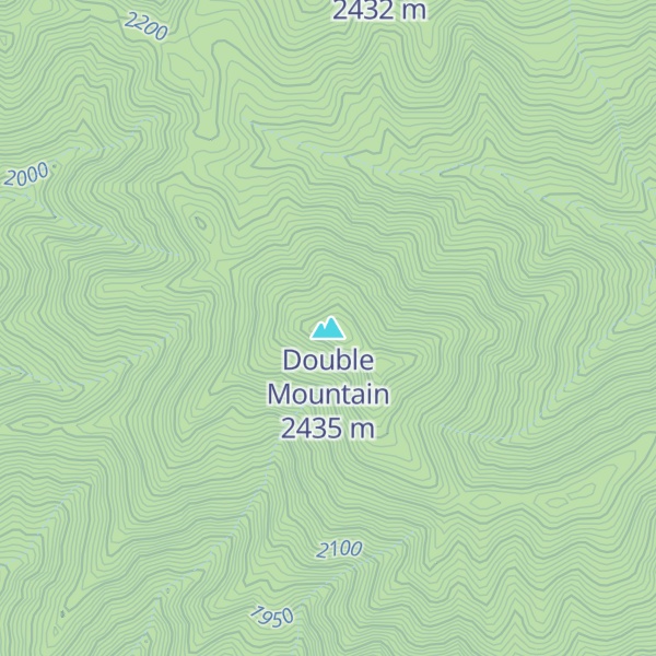 Map of Double Mountain