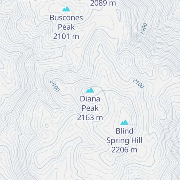 Map of Diana Peak