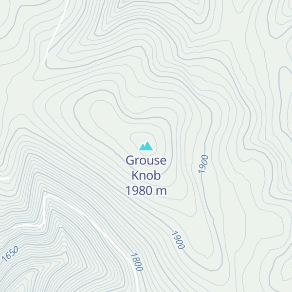 Map of Grouse Knob