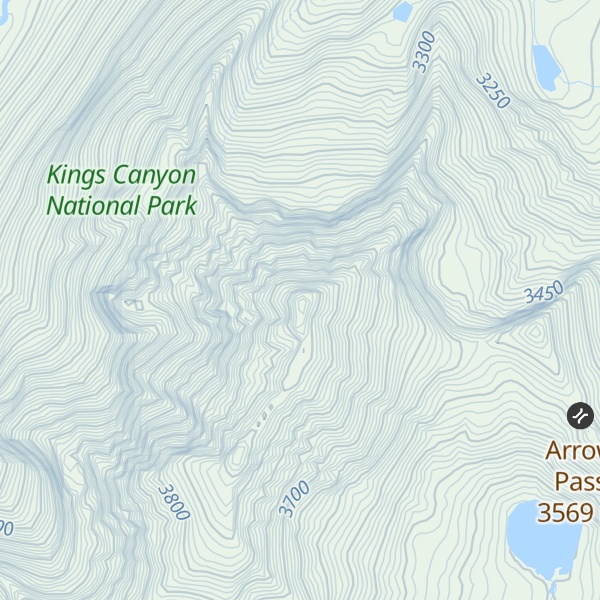 Map of Arrow Ridge