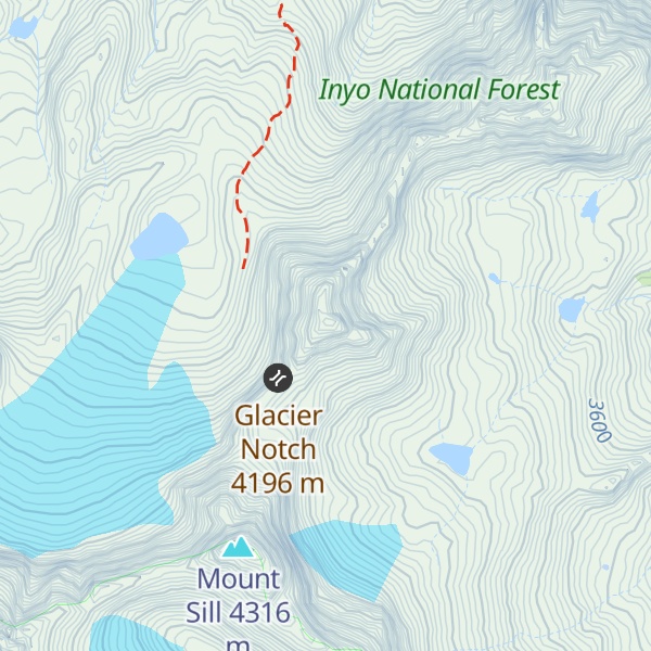Map of Mount Gayley
