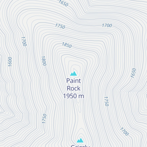 Map of Paint Rock