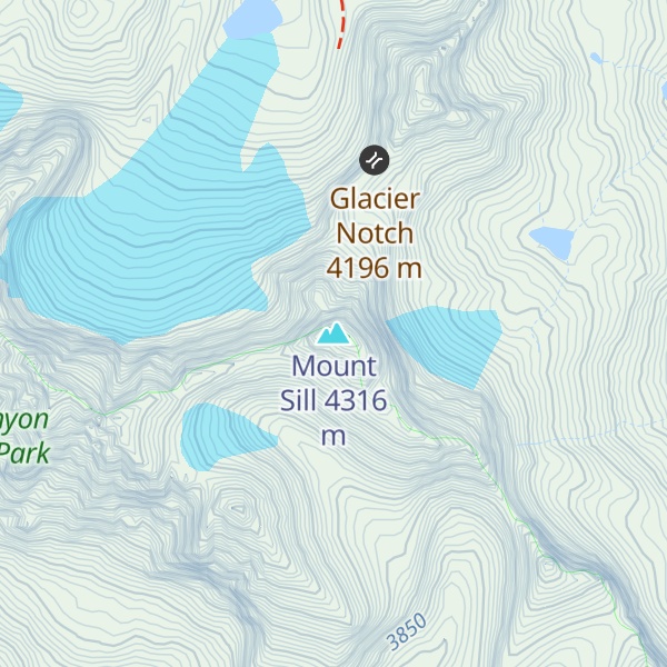 Map of Mount Sill