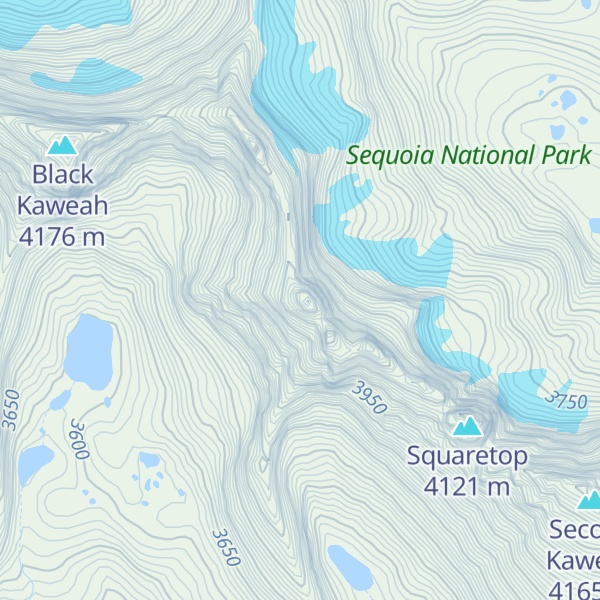 Map of Red Kaweah