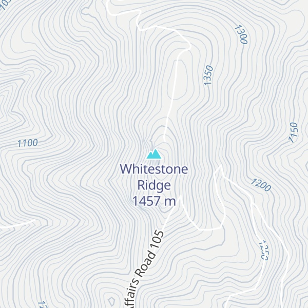 Map of Whitestone Ridge
