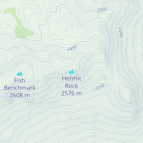 Map of Hermit Rock