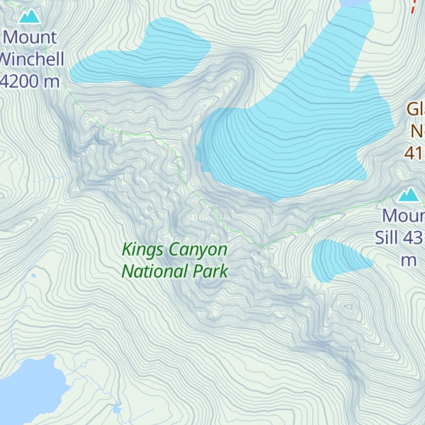 Map of Starlight Peak