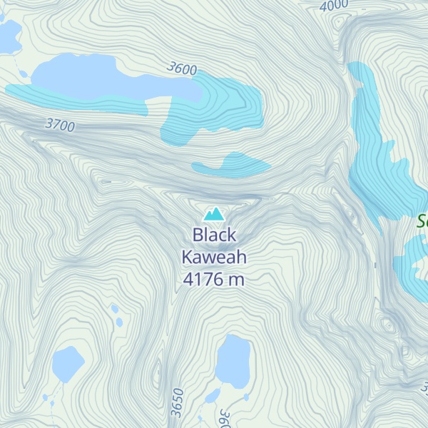Map of Black Kaweah