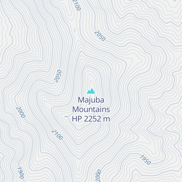 Map of Majuba Mountains HP