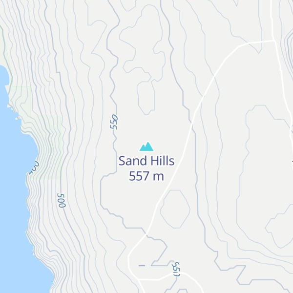 Map of Sand Hills