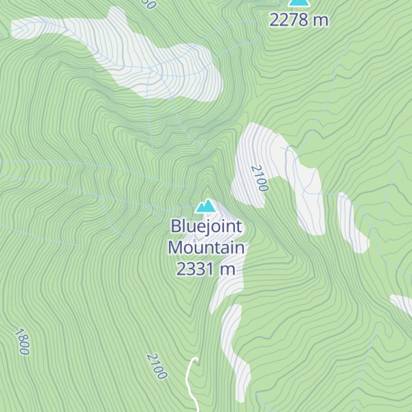 Map of Bluejoint Mountain