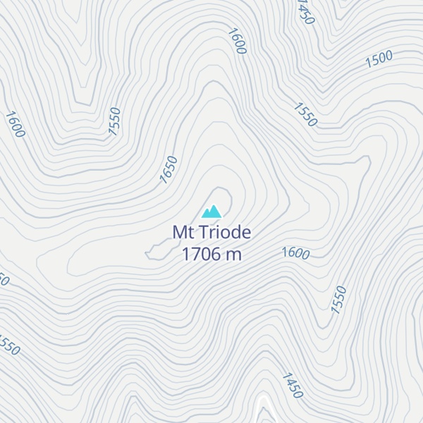 Map of Mt Triode