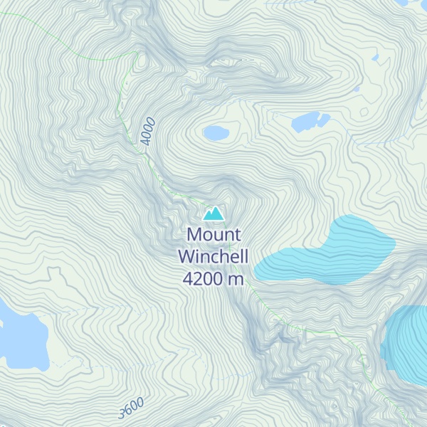 Map of Mount Winchell
