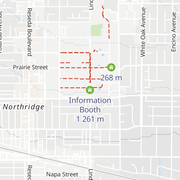 Map of Information Booth 1