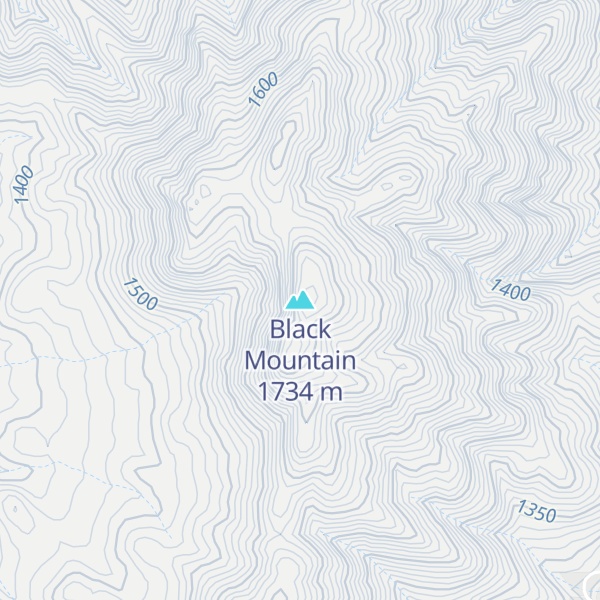 Map of Black Mountain