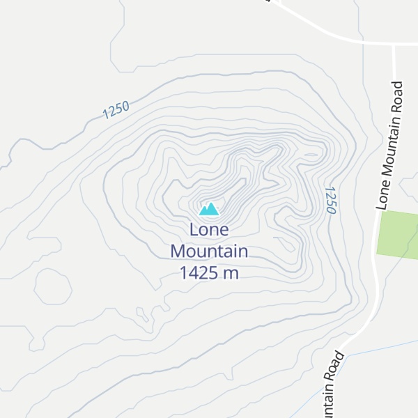 Map of Lone Mountain