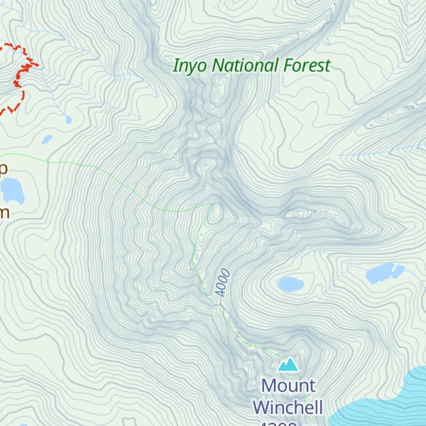 Map of Mount Agassiz