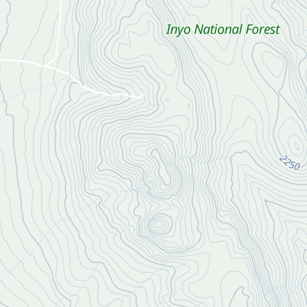 Map of Casa Diablo Mountain
