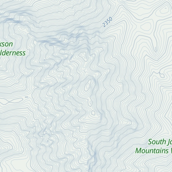 Map of King Lear Peak