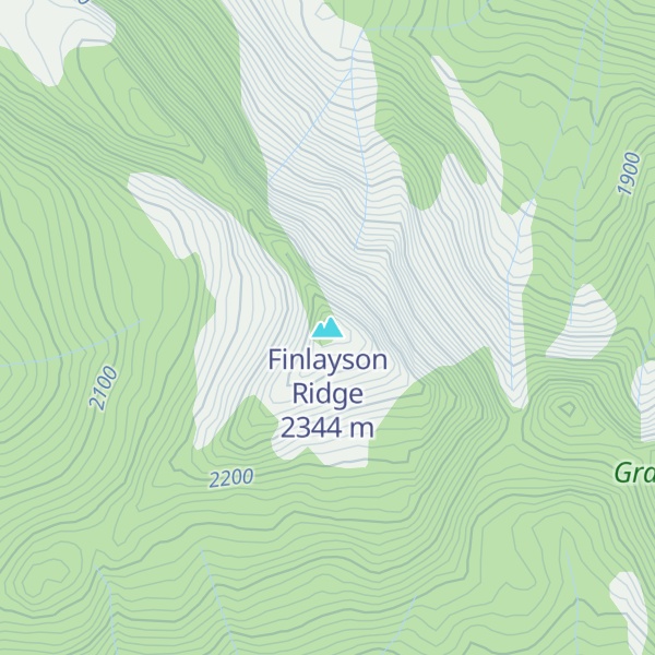 Map of Finlayson Ridge