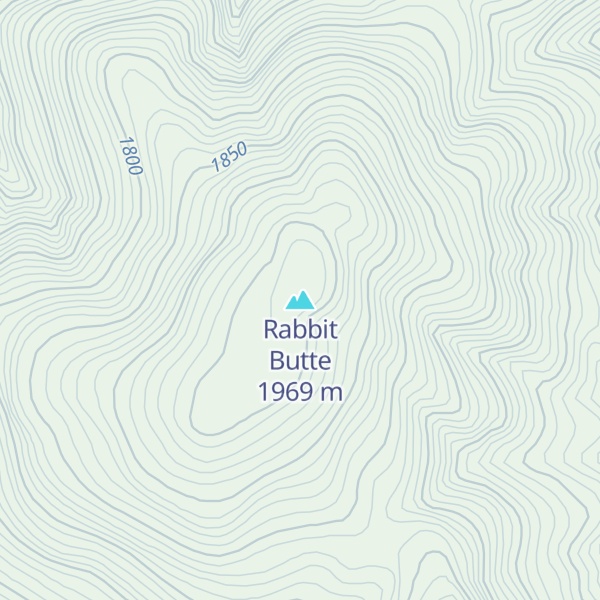 Map of Rabbit Butte