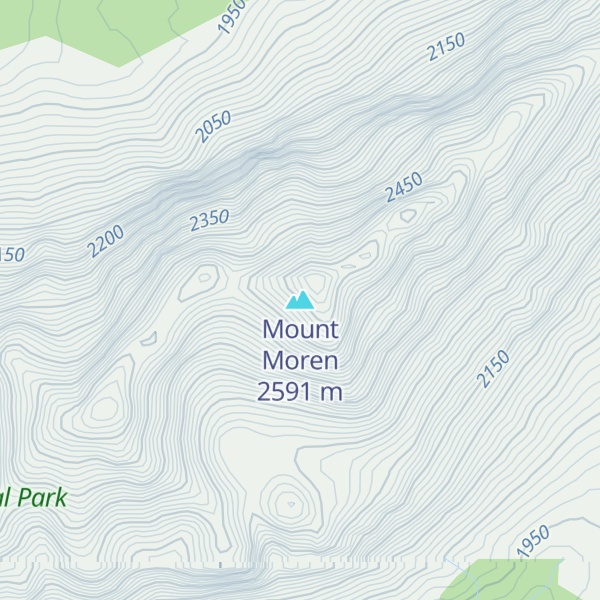 Map of Mount Moren
