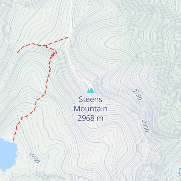 Map of Steens Mountain