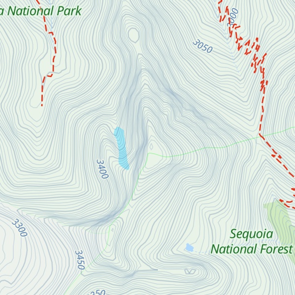 Map of Vandever Mountain
