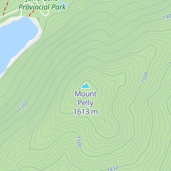 Map of Mount Pelly