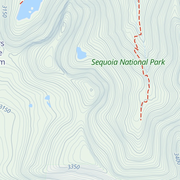 Map of White Chief Peak
