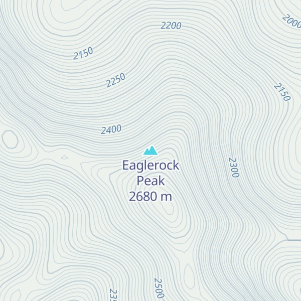 Map of Eaglerock Peak