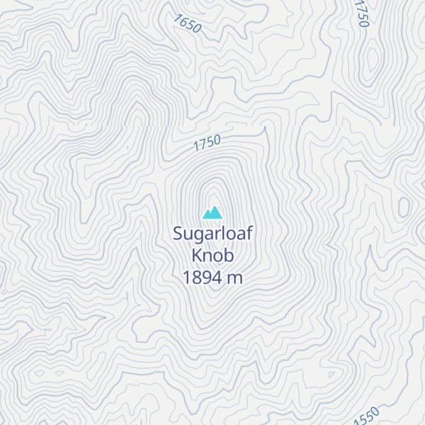 Map of Sugarloaf Knob
