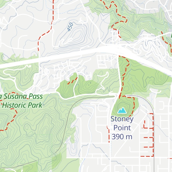 Map of Garden of the Gods